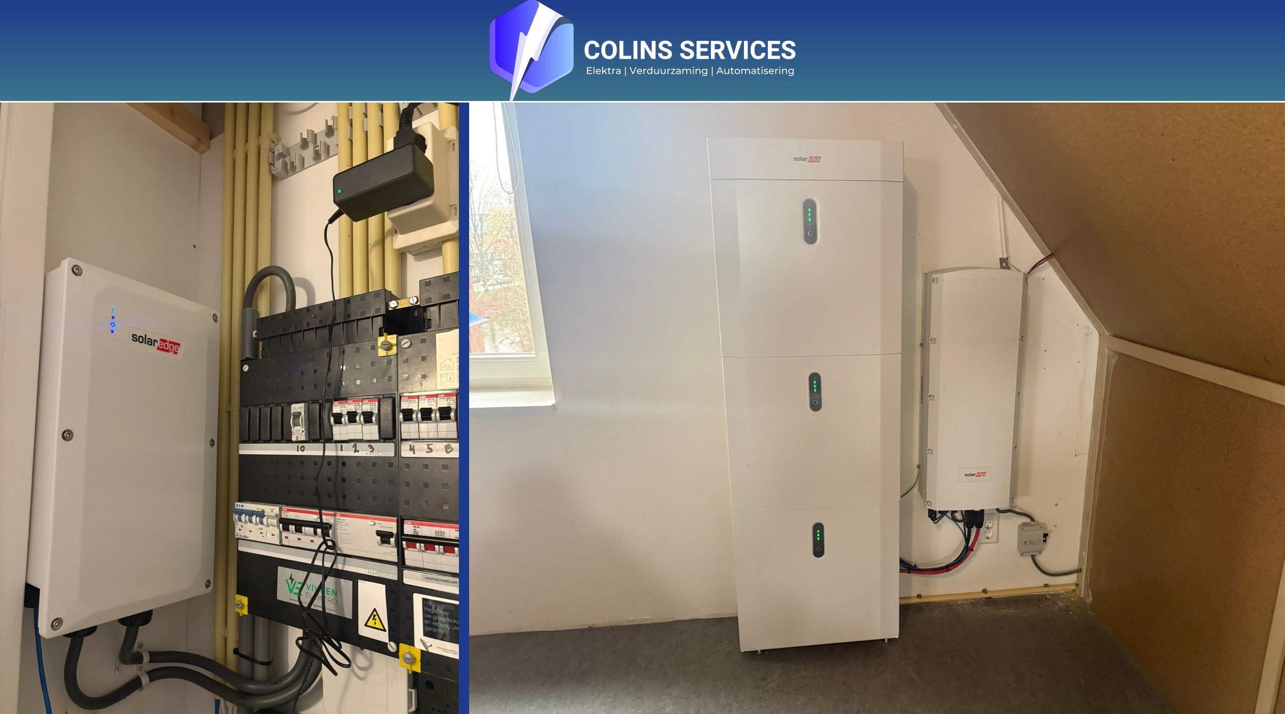 solaredge back up installatie met storedge en thuisbatterij van colins services